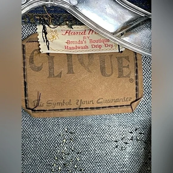 Vintage Distressed Studded Hollywood / Pink Cadillac Jean Jacket​​​​​​​​​​​​​​​​ - Picture 11 of 13